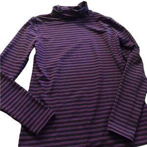 Go International size small purple/black turtleneck new without tags